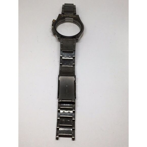 Authentic Fossil Watch Bracelet Case Links Parts Band 20mm Dark Grey A551 - Picture 4 of 8